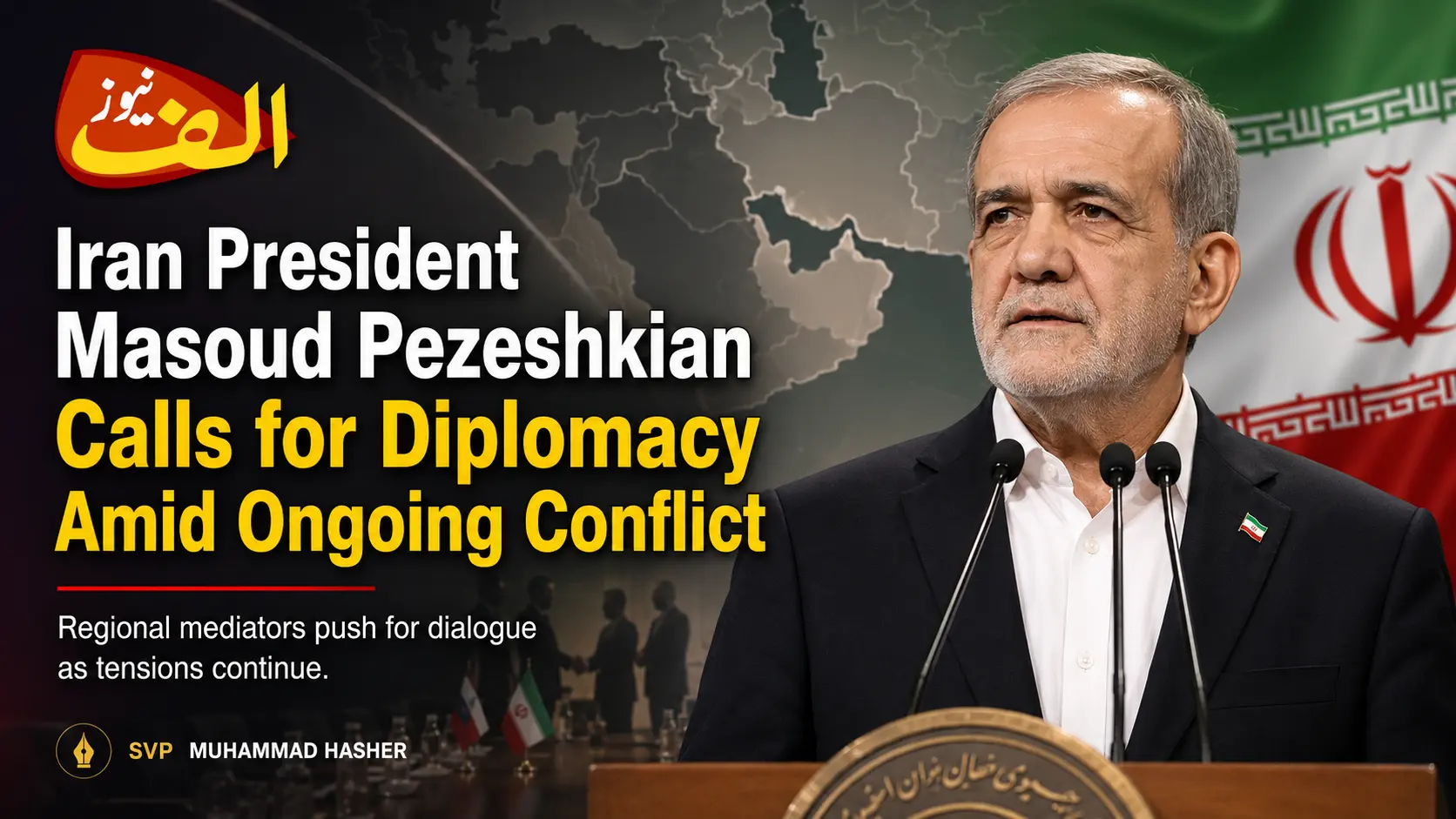 Iran President Masoud Pezeshkian calls for diplomacy amid ongoing conflict