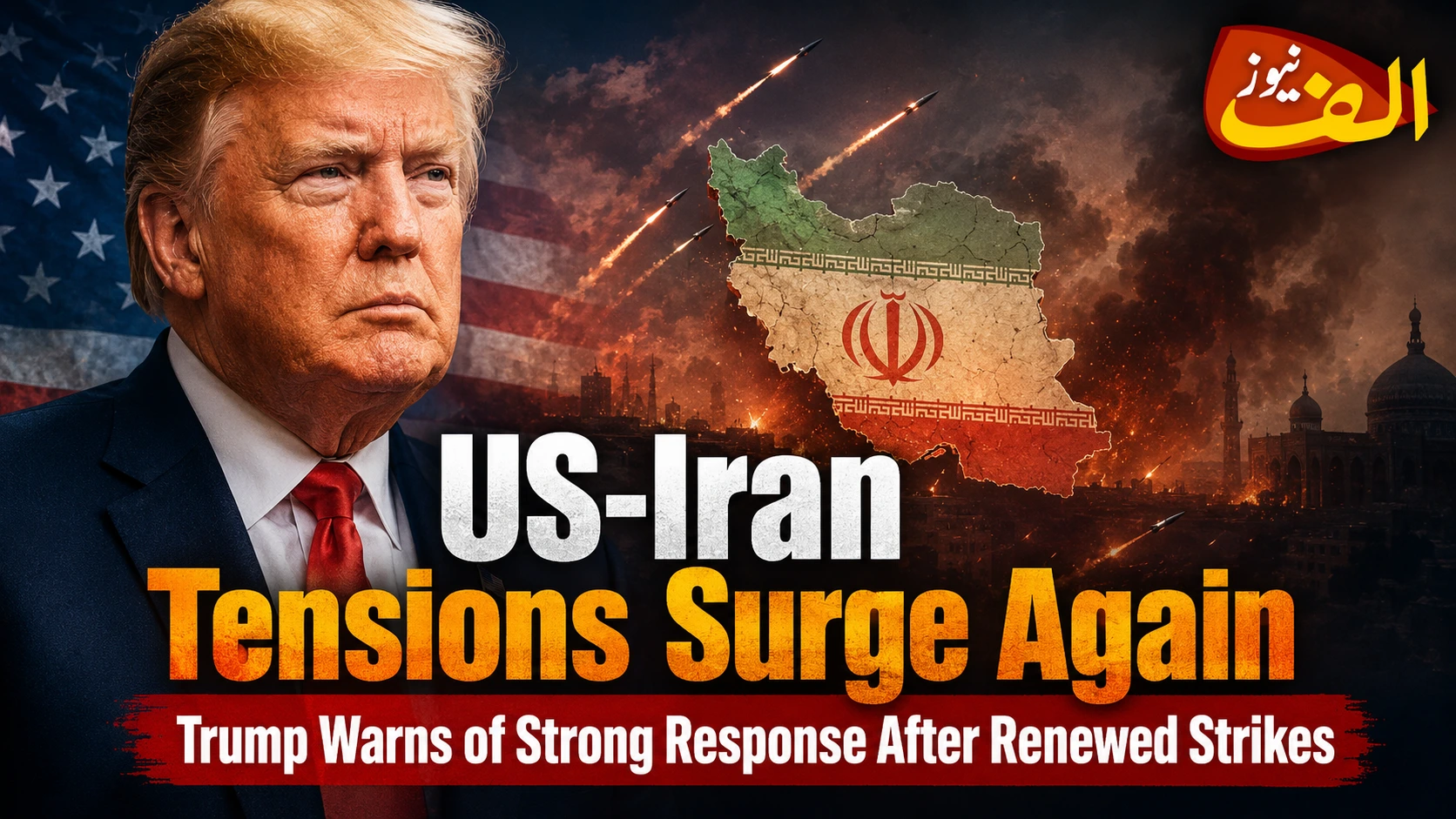 US Iran tensions rise as Trump warns of strong response after renewed strikes