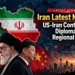 Iran Latest News 2026 featuring US-Iran contacts, China diplomacy, regional tensions, Iranian flag, Donald Trump, Ayatollah Khamenei and Xi Jinping Select 79 more words to run Humanizer.
