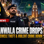 Reported crime figures show declines across several major offence categories in the Gujranwala region during 2026.