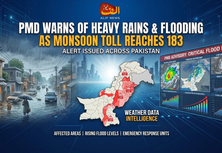 PMD Warns of Heavy Rains & Flooding as Monsoon Toll Reaches 183